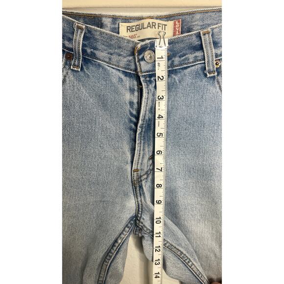 Levi’s 505 Regular Fit Jeans Men’s 30x30 Light Wash Straight Leg Denim Cotton - Picture 3 of 8